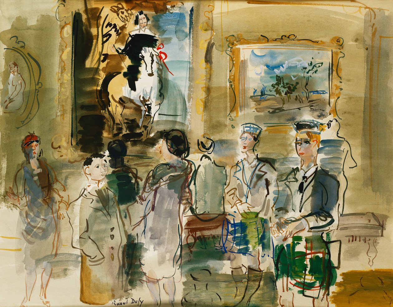 In der Nationalgalerie, Edinburgh von Raoul Dufy