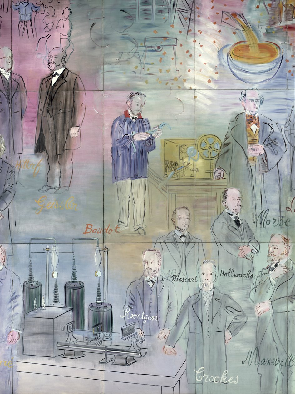 La Fée Électricité, Detail (linke Seite) von Raoul Dufy