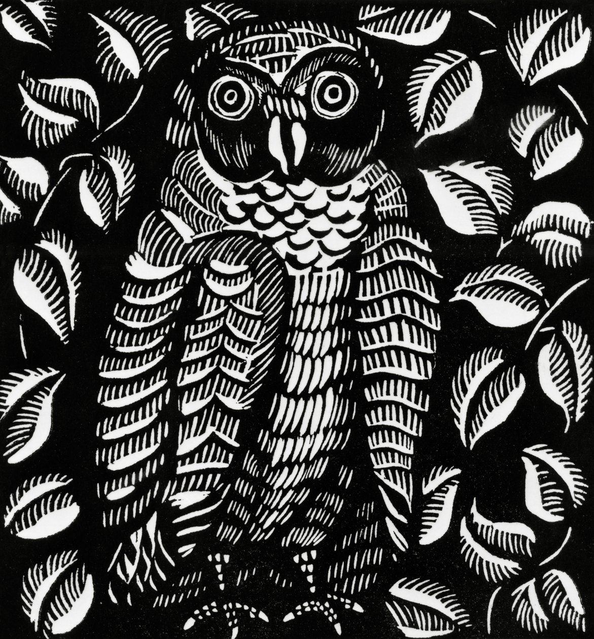 Eule, für das Gedicht Le hibou, aus Le Bestiaire ou Cortege d