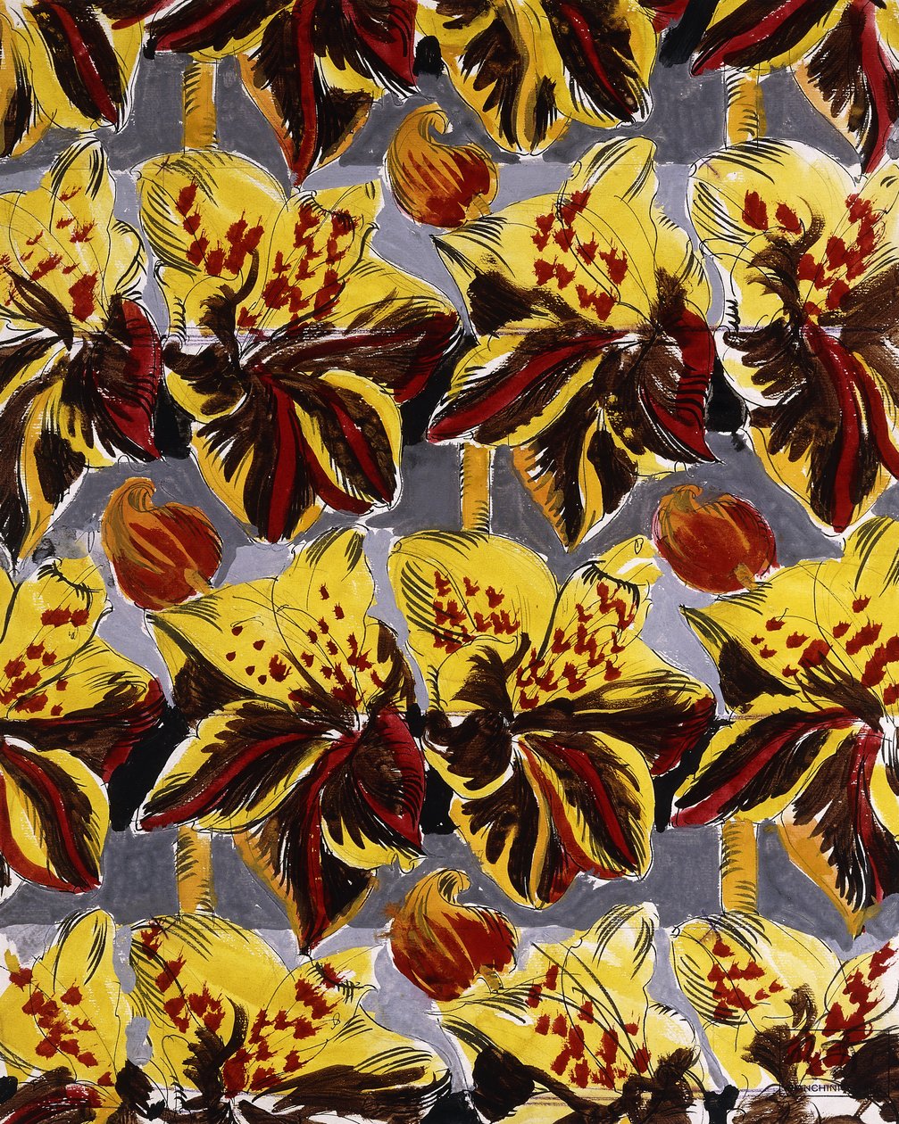Rote und gelbe Blumen von Raoul Dufy