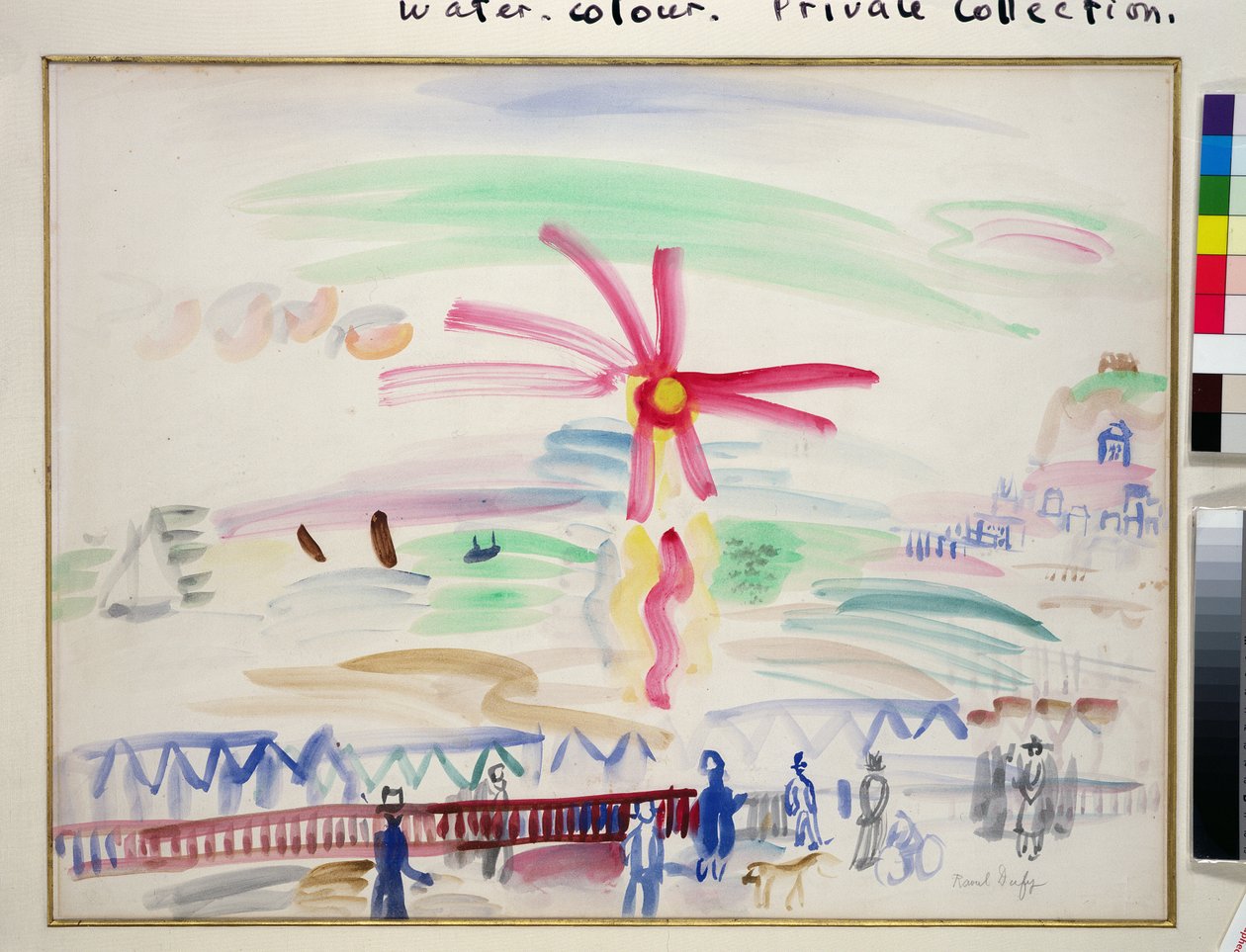 Sonnenuntergang in Sainte-Adresse, ca. 1924 von Raoul Dufy