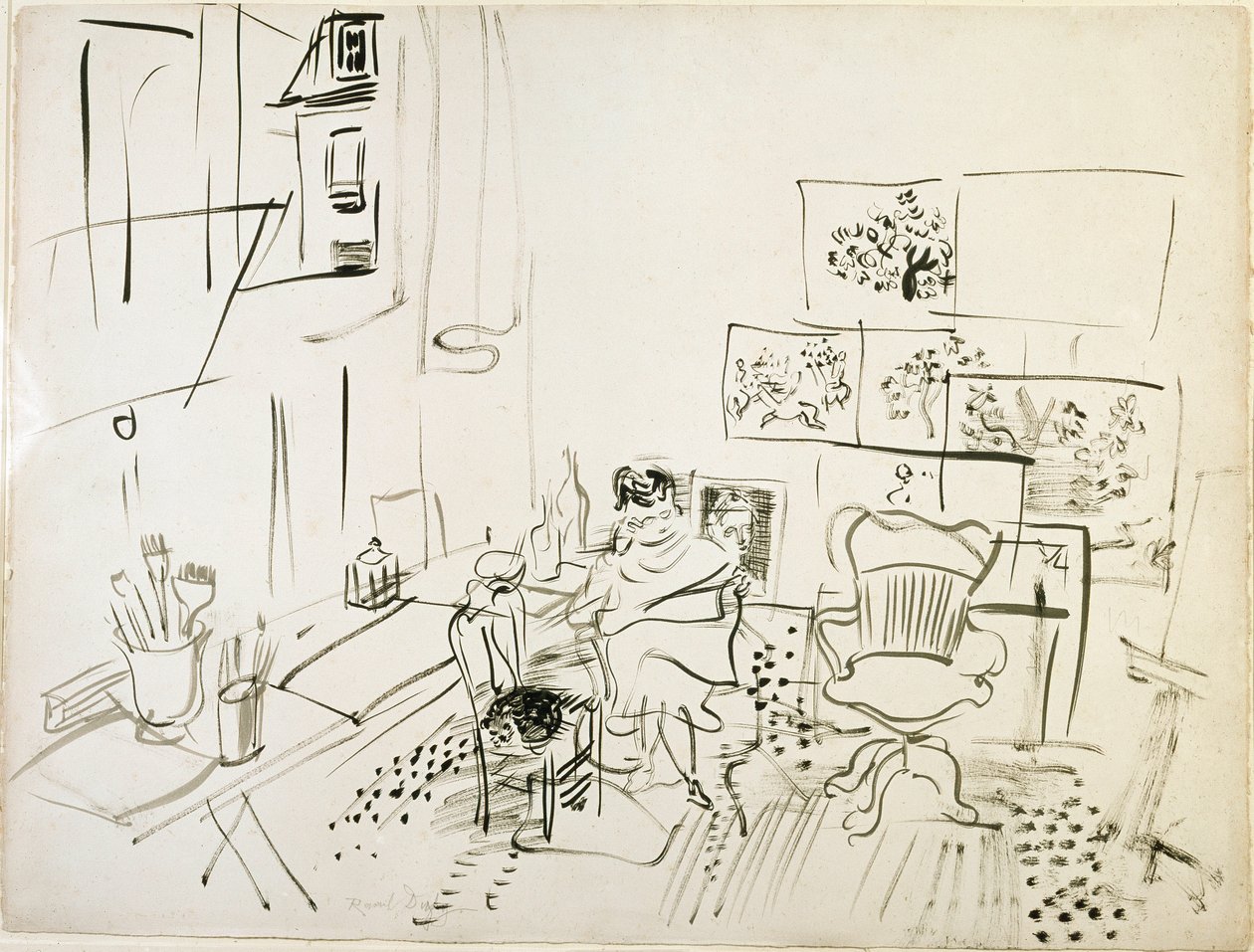 Das Atelier des Malers von Raoul Dufy
