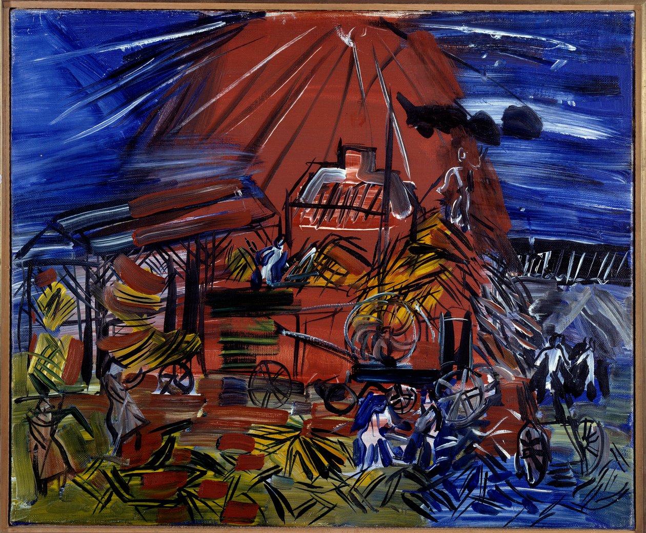 Das rote und blaue Depiquage, 20. Jahrhundert von Raoul Dufy