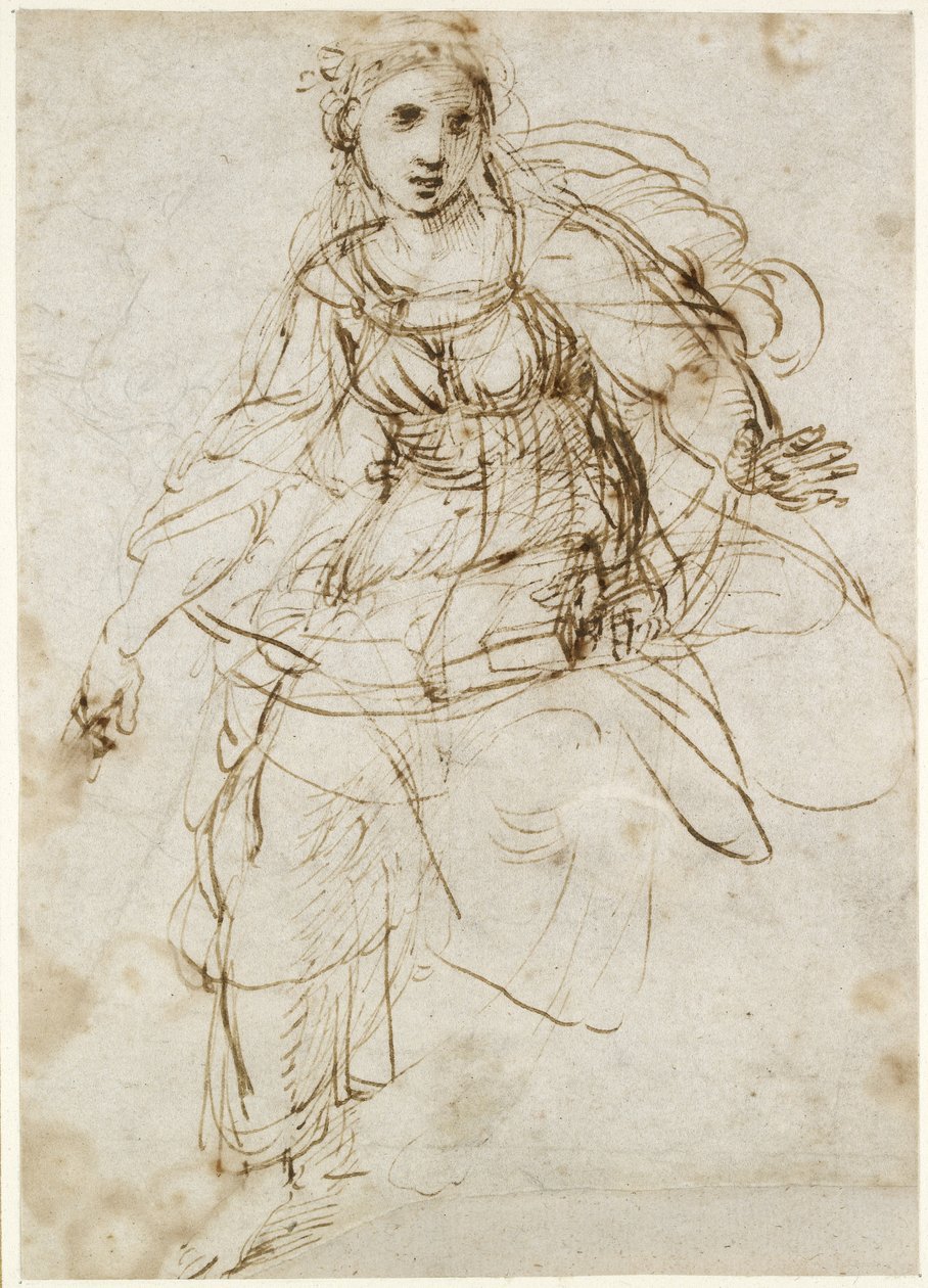 Allegorische Figur der Theologie von Raffaello Sanzio Raphael