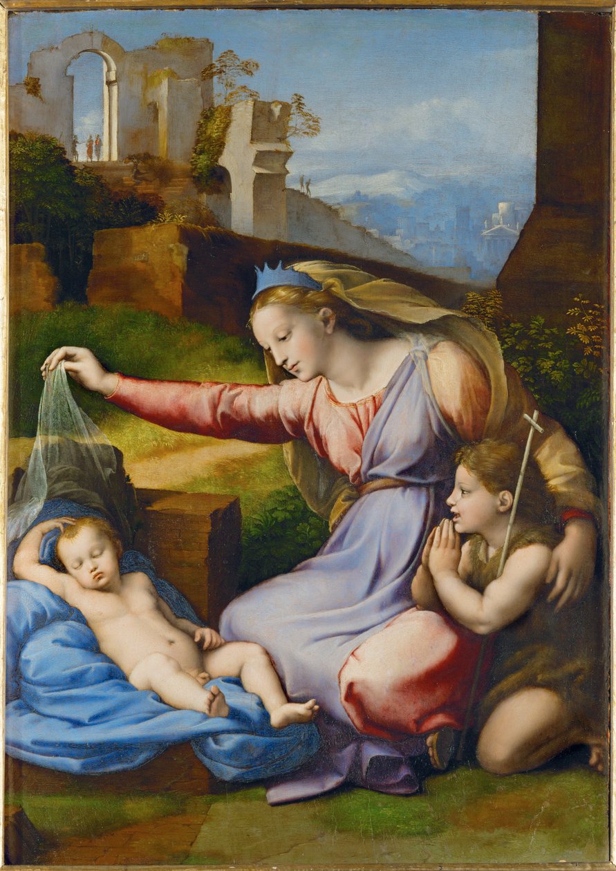 Die Jungfrau mit dem blauen Diadem von Raphael (1483 1520)