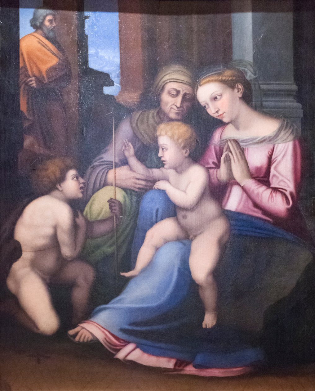 Heilige Familie mit St. Elisabeth und Johannes dem Täufer von Raphael (1483 1520)