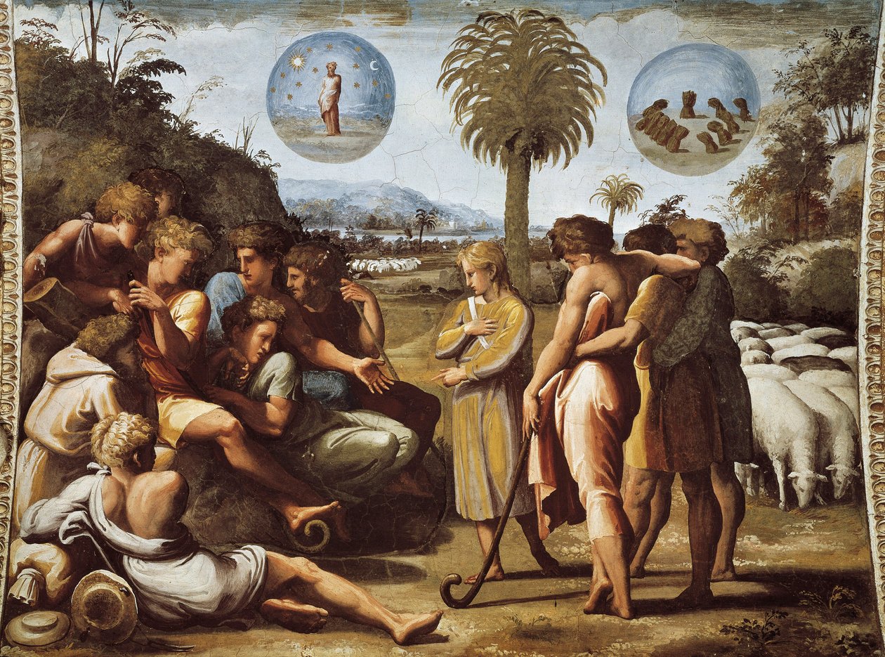 Joseph erklärt seinen Brüdern seine Träume von Raphael