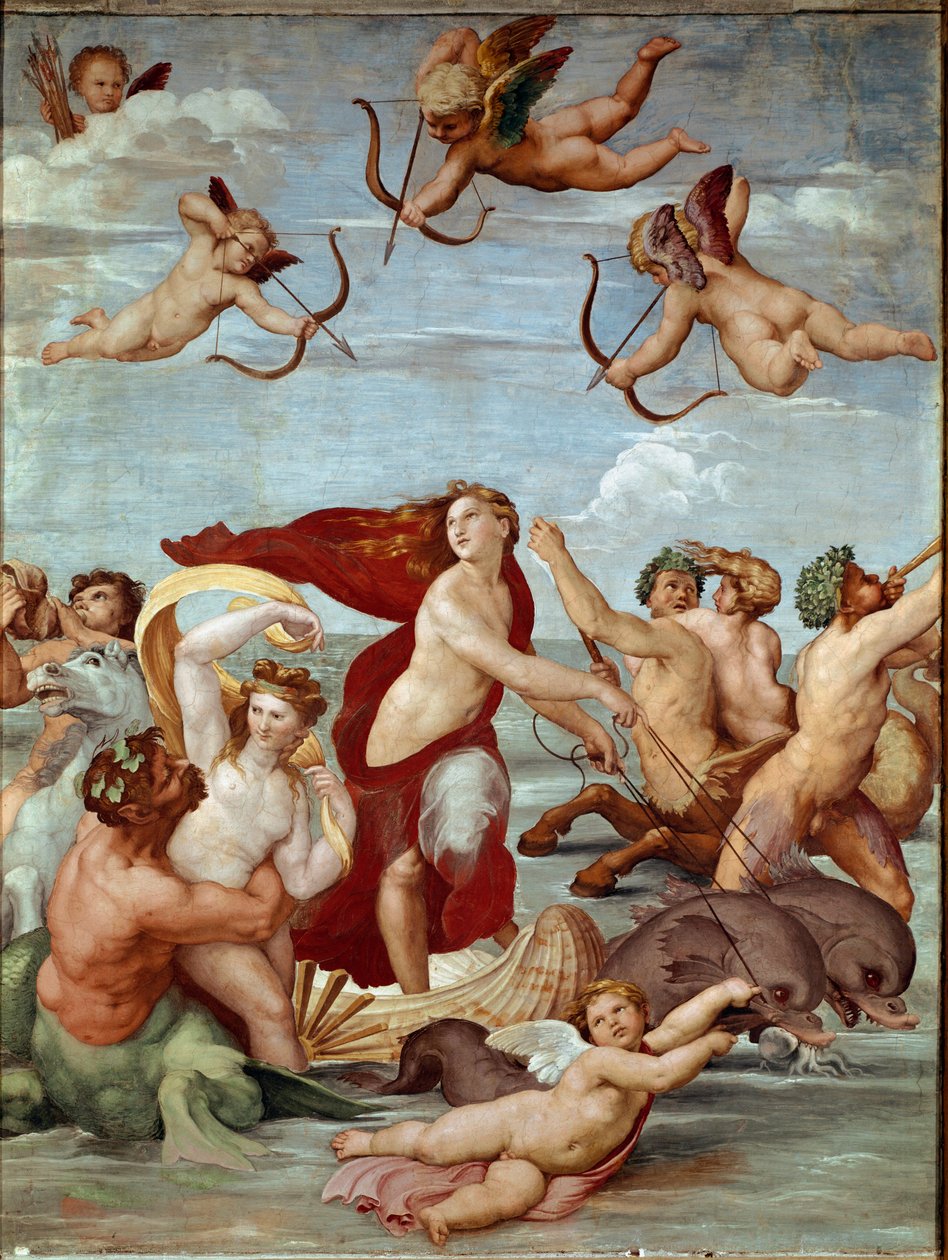 Der Triumph der Galatea Fresko von Raffael (Raffaello Sanzio 1483-1520). 1511 von Raphael
