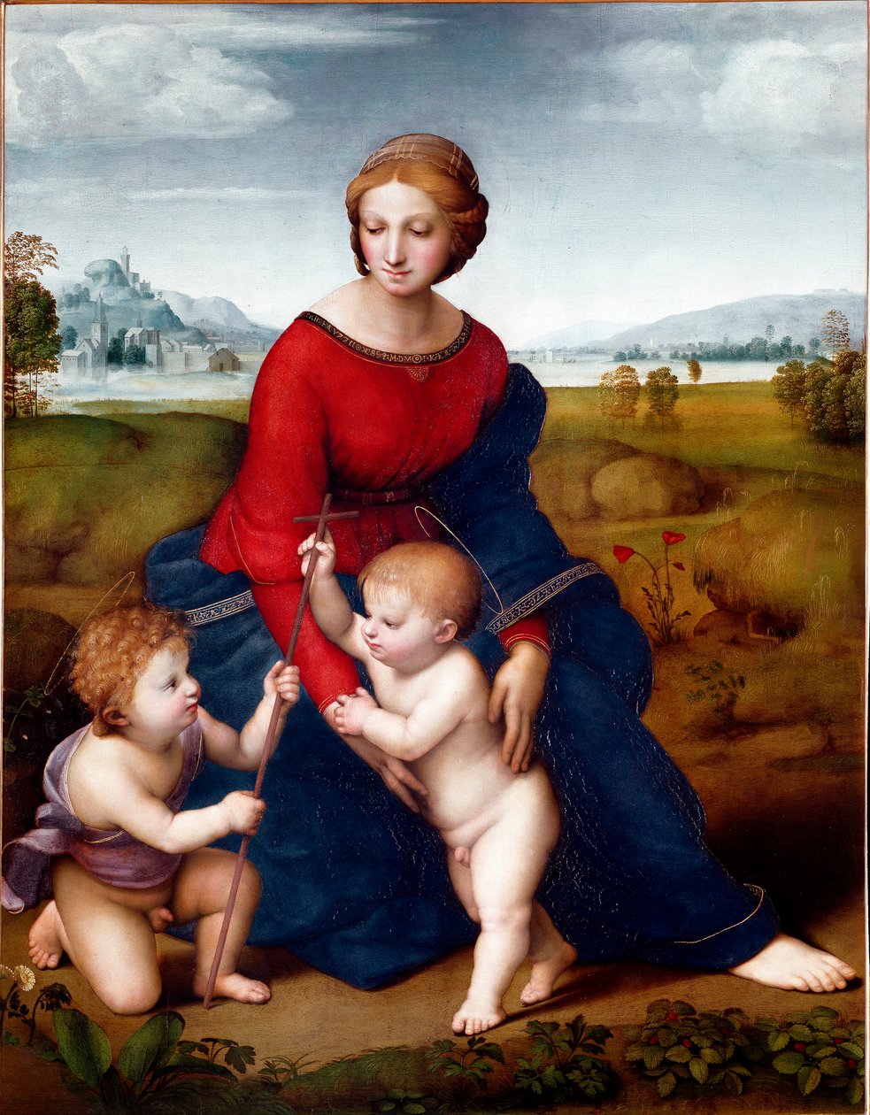 Die Madonna auf der Wiese oder Madonna des Belvedere von Raphael