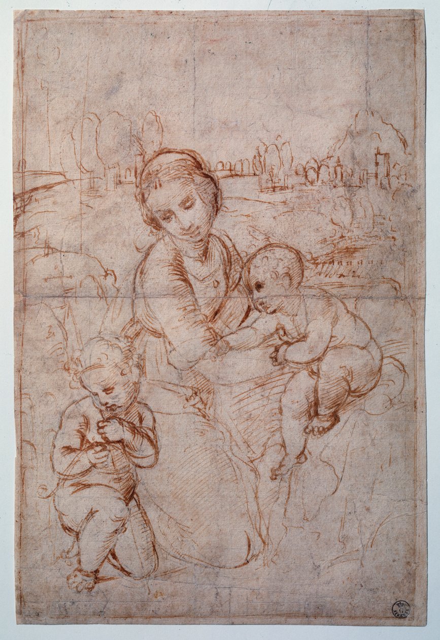 Die Jungfrau von Prinz Esterhazy (Studie) von Raphael