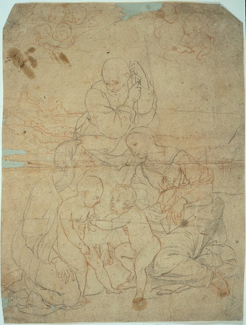 Heilige Familie mit der heiligen Elisabeth und dem kleinen Johannes dem Täufer von Raphael