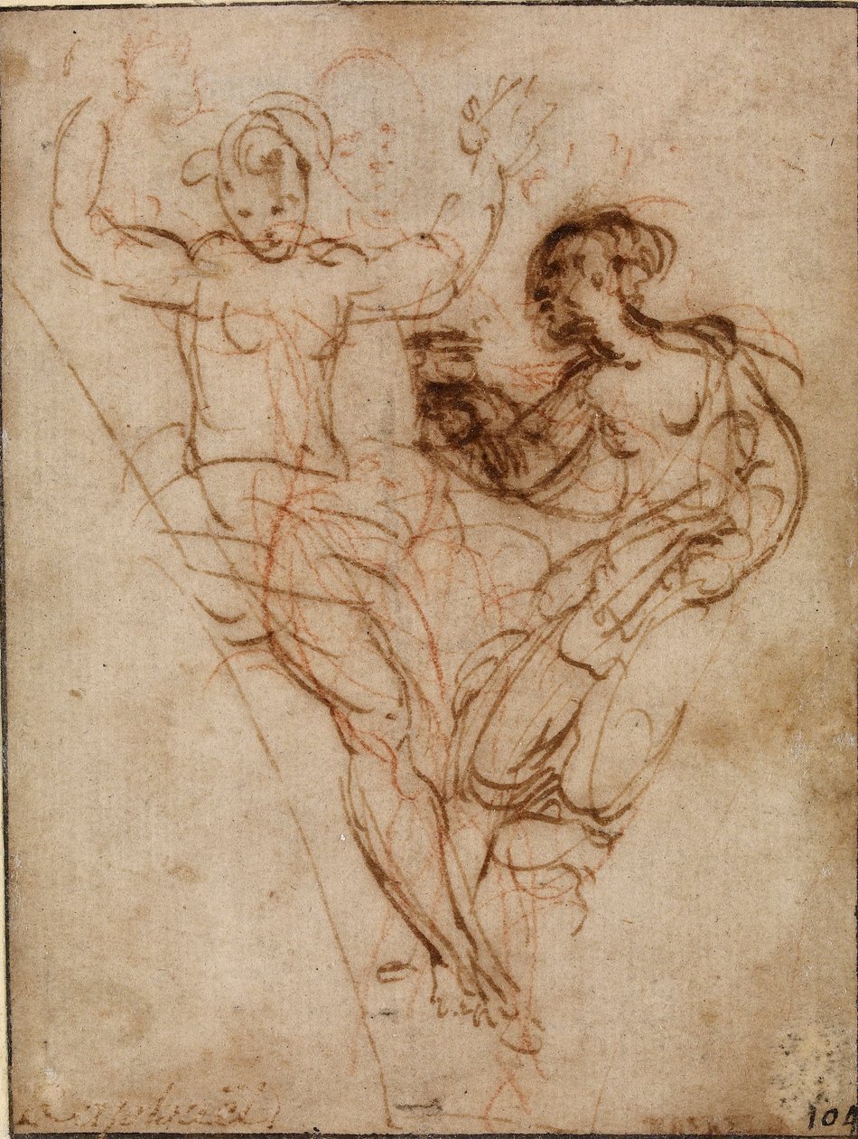 Psyche präsentiert Venus die Vase der Proserpina, frühes 16. Jahrhundert von Raphael