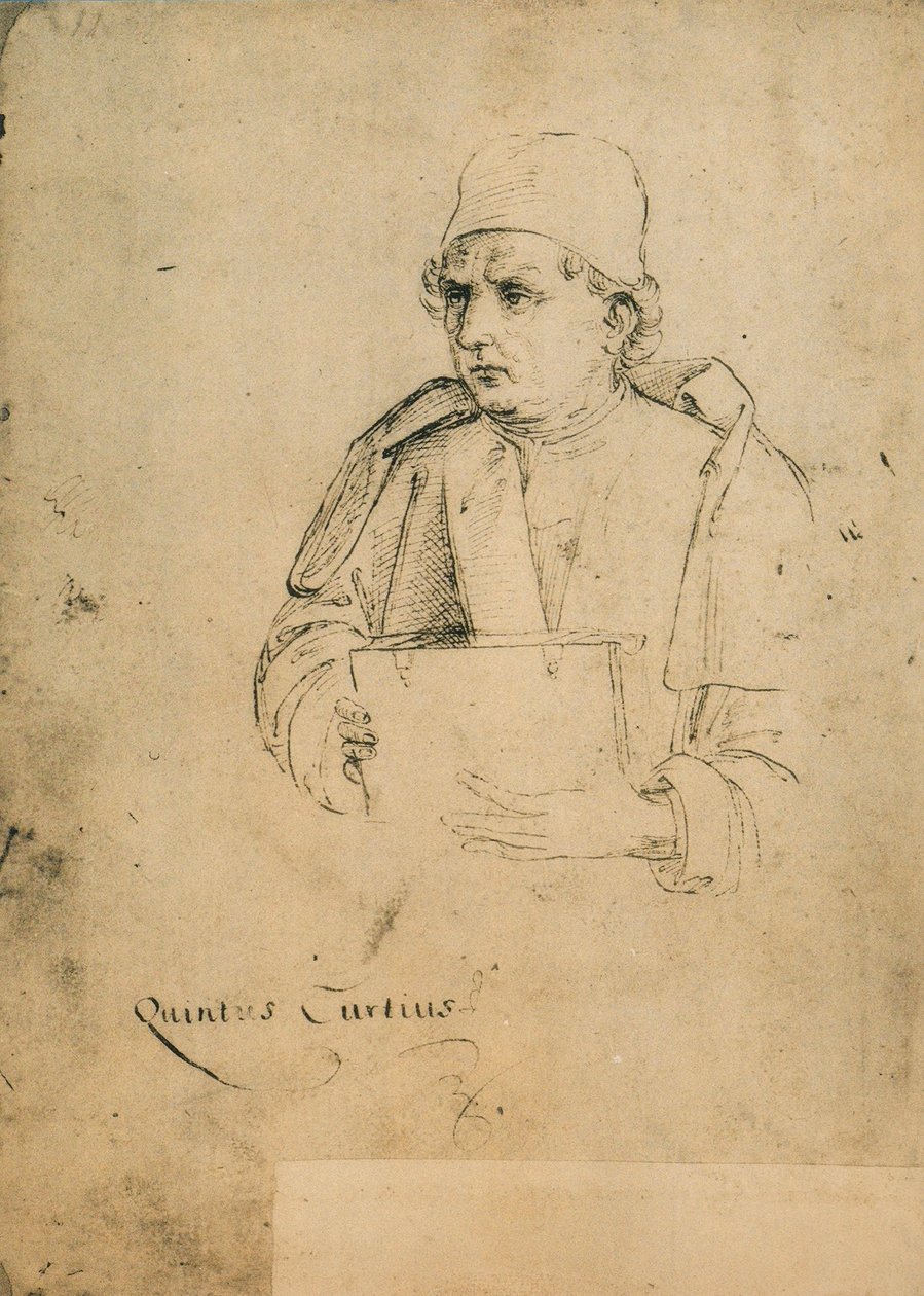 Quinto Curzio Rufo; Zeichnung von Raffael. Gallerie dell
