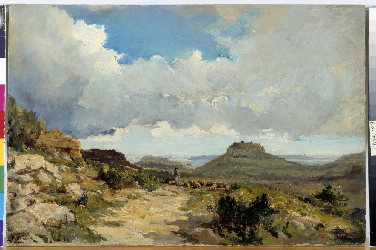 Berger à Miramas le Vieux, Etang de Berre in den Bouches-du-Rhône von Raphael Luc Ponson