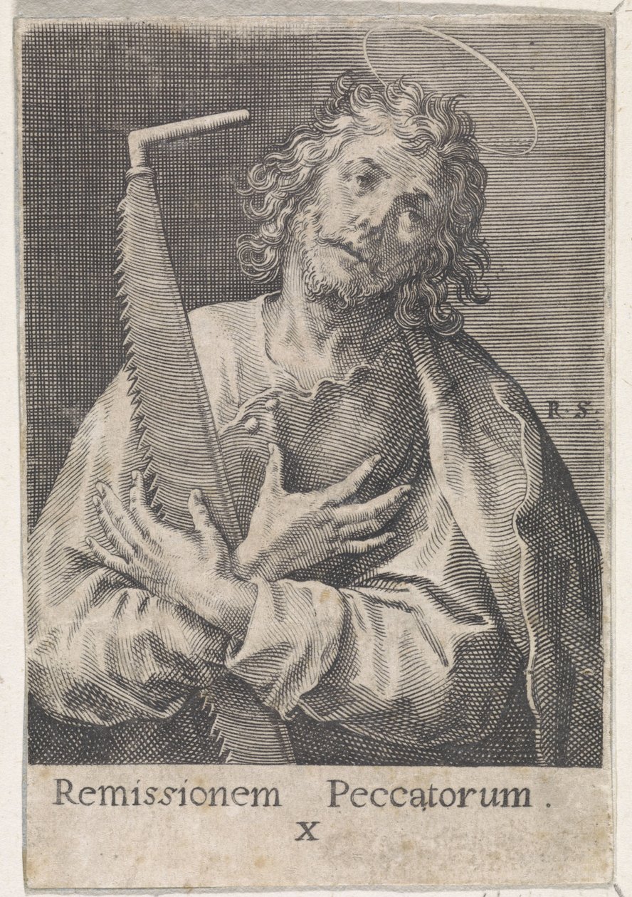 Apostel Simon der Zelot von Raphaël Sadeler (I)