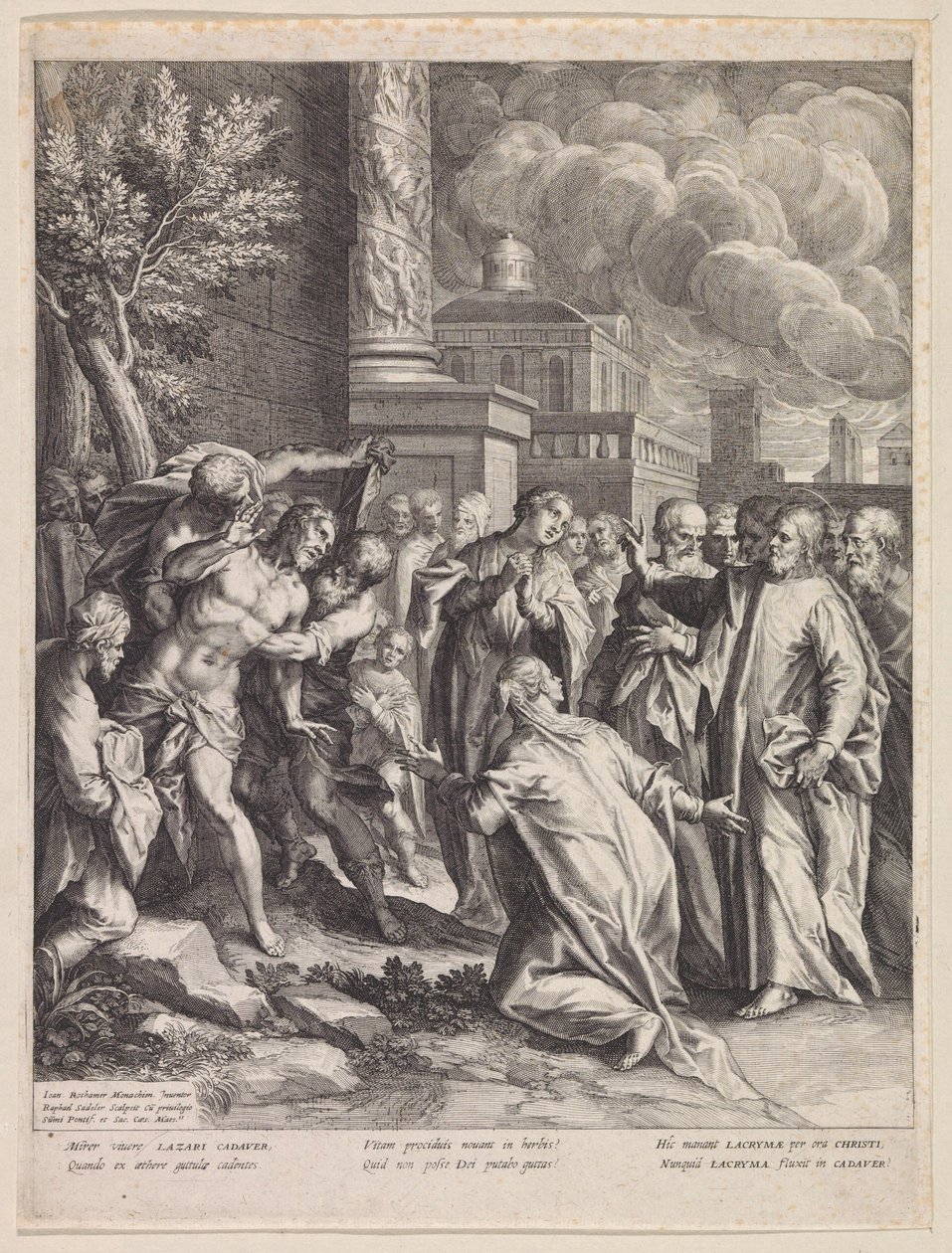 Auferweckung des Lazarus von Raphaël Sadeler (I)