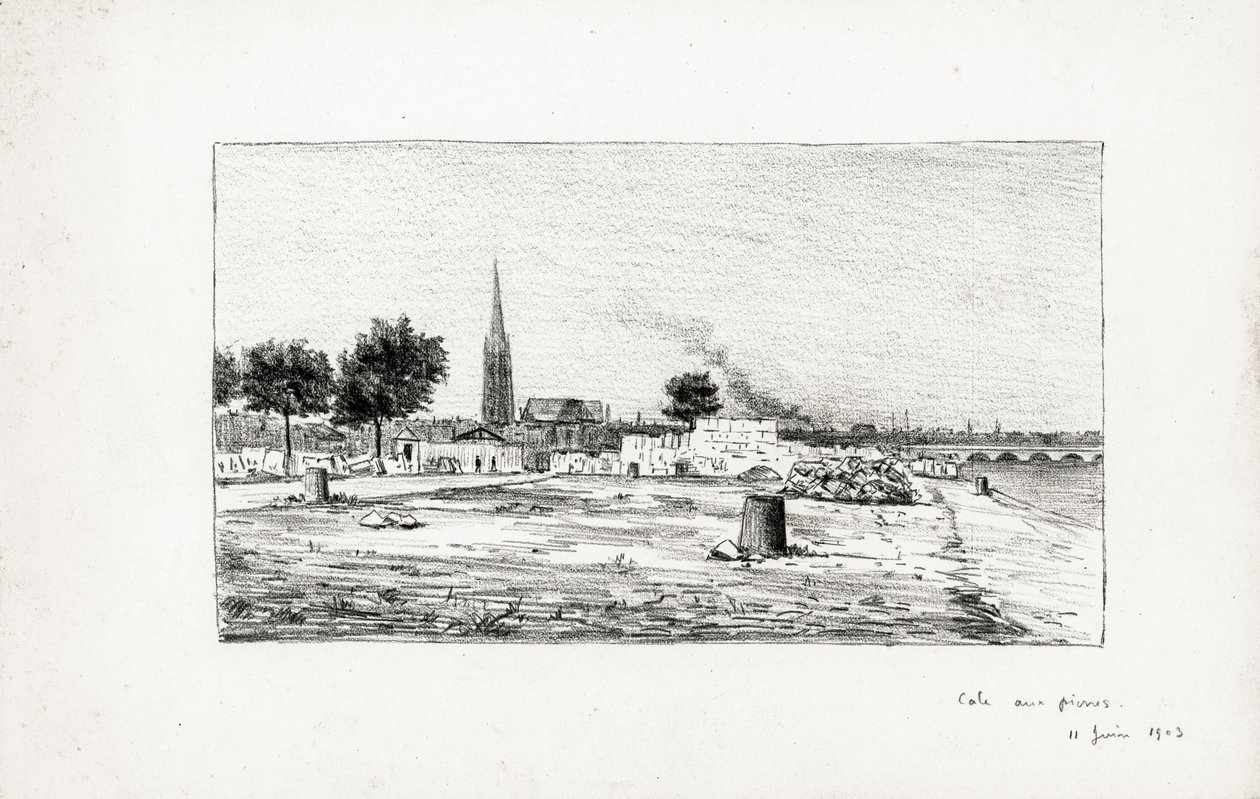Bordeaux, Cale aux Pierres, 11. Juni von Raymond Bonnefon