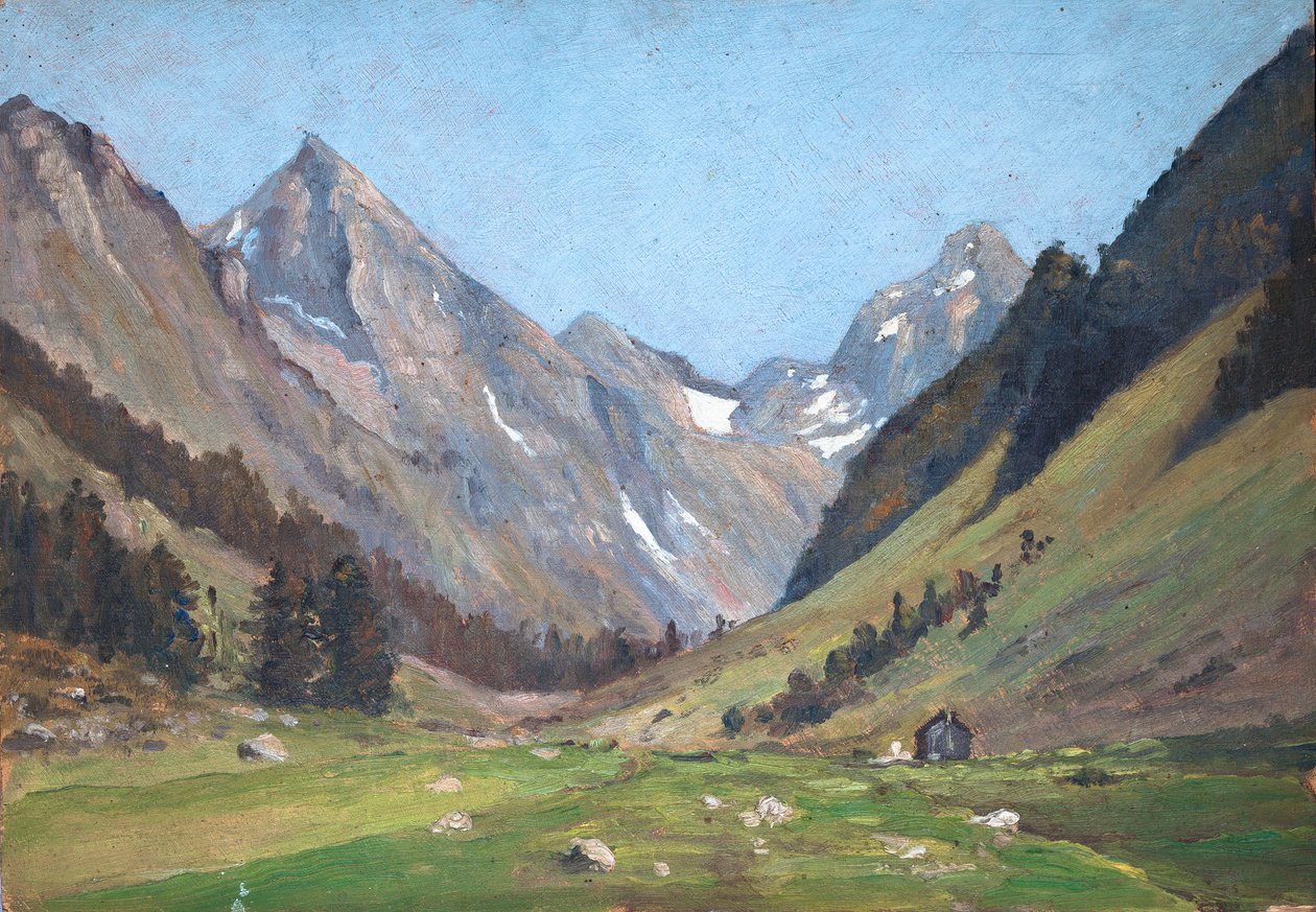 Berglandschaft in den Pyrenäen von Raymond Bonnefon