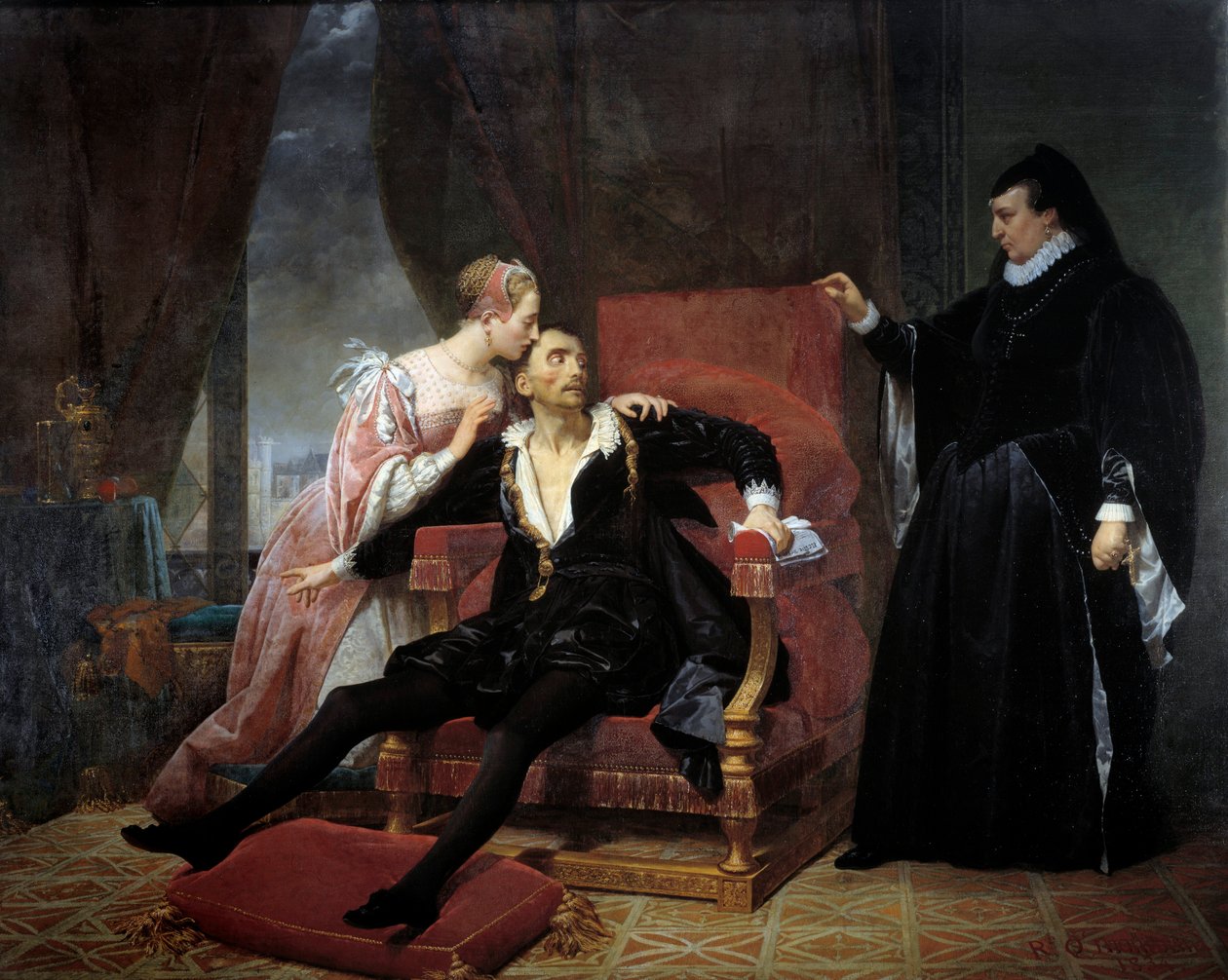 Der Tod von König Karl IX. (1550-1574) von Raymond Quinsac Monvoisin
