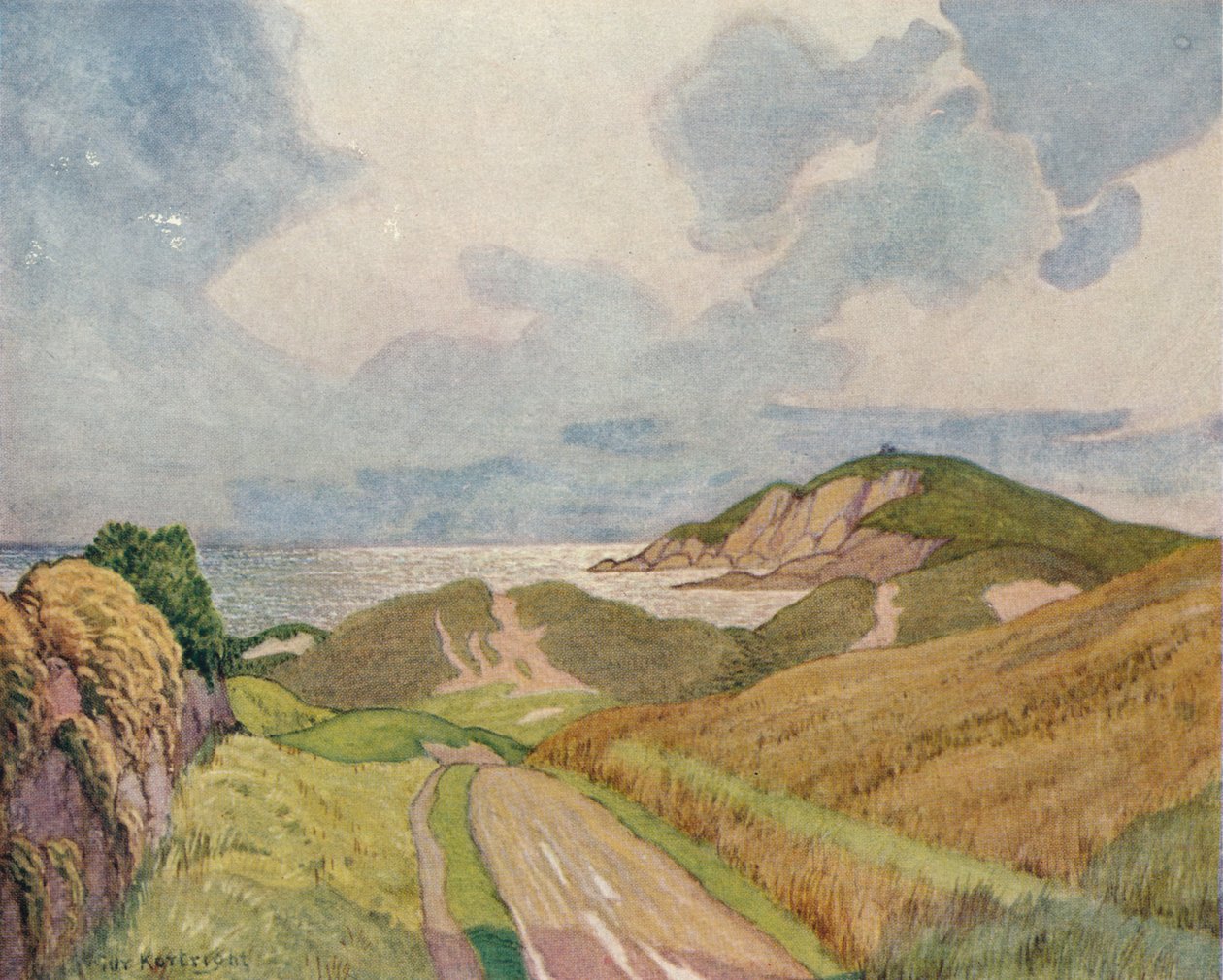 Silberne Sonne, um 1920-1926 von Reginald Guy Kortright