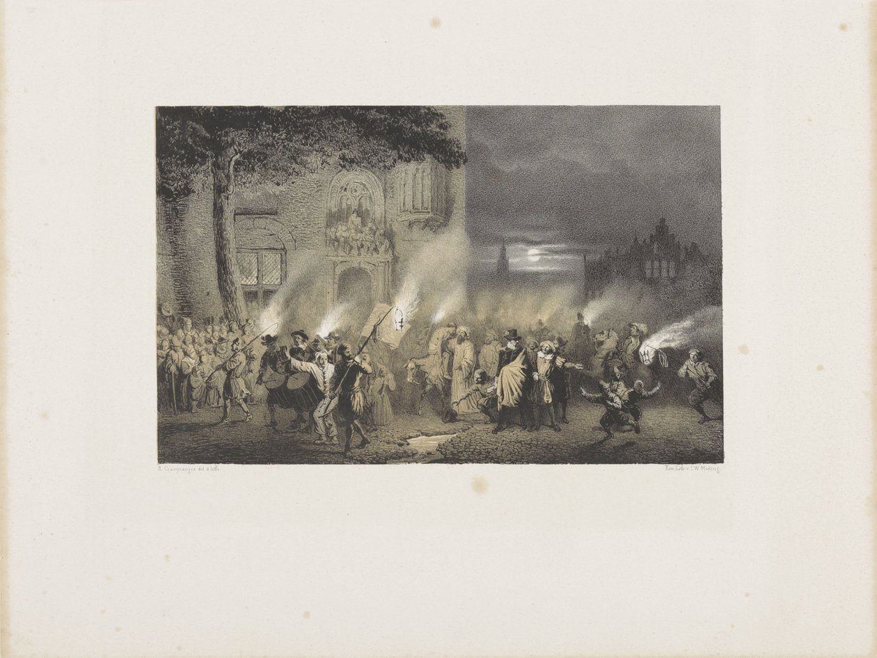 Rederijkersumzug mit dem barmherzigen Samariter von Reinier Craeyvanger