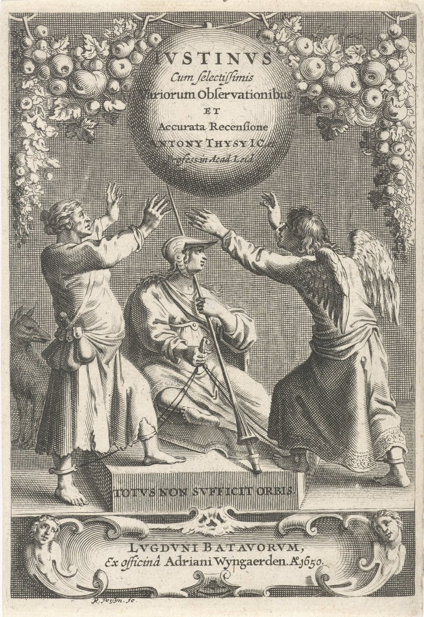 Minerva und zwei gefesselte Figuren von Reinier van Persijn