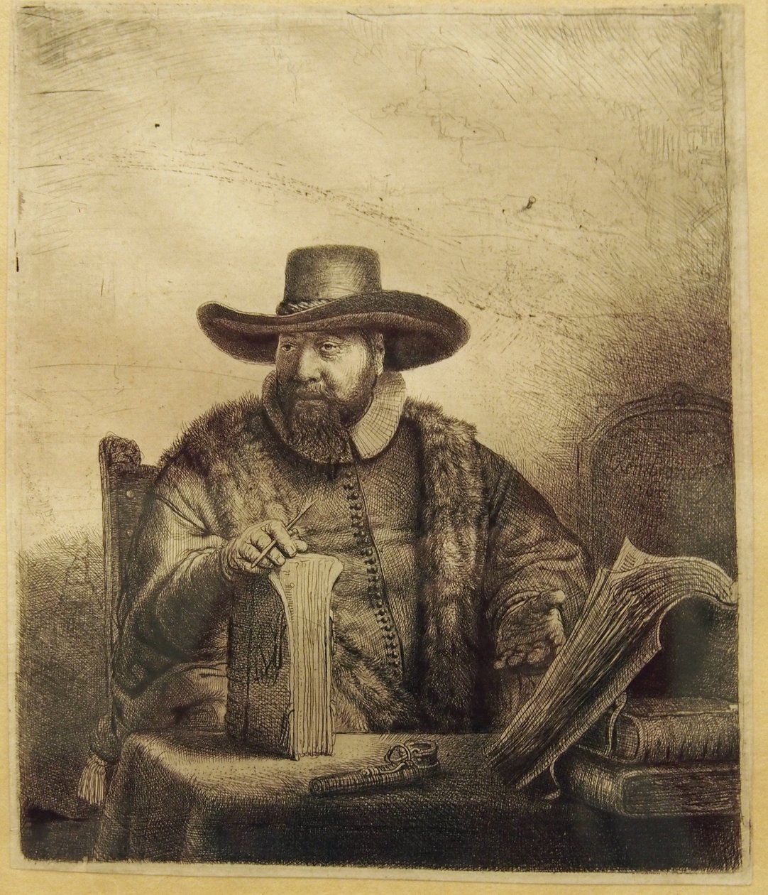 Porträt von Cornelis Claesz Anslo von Rembrandt van Rijn