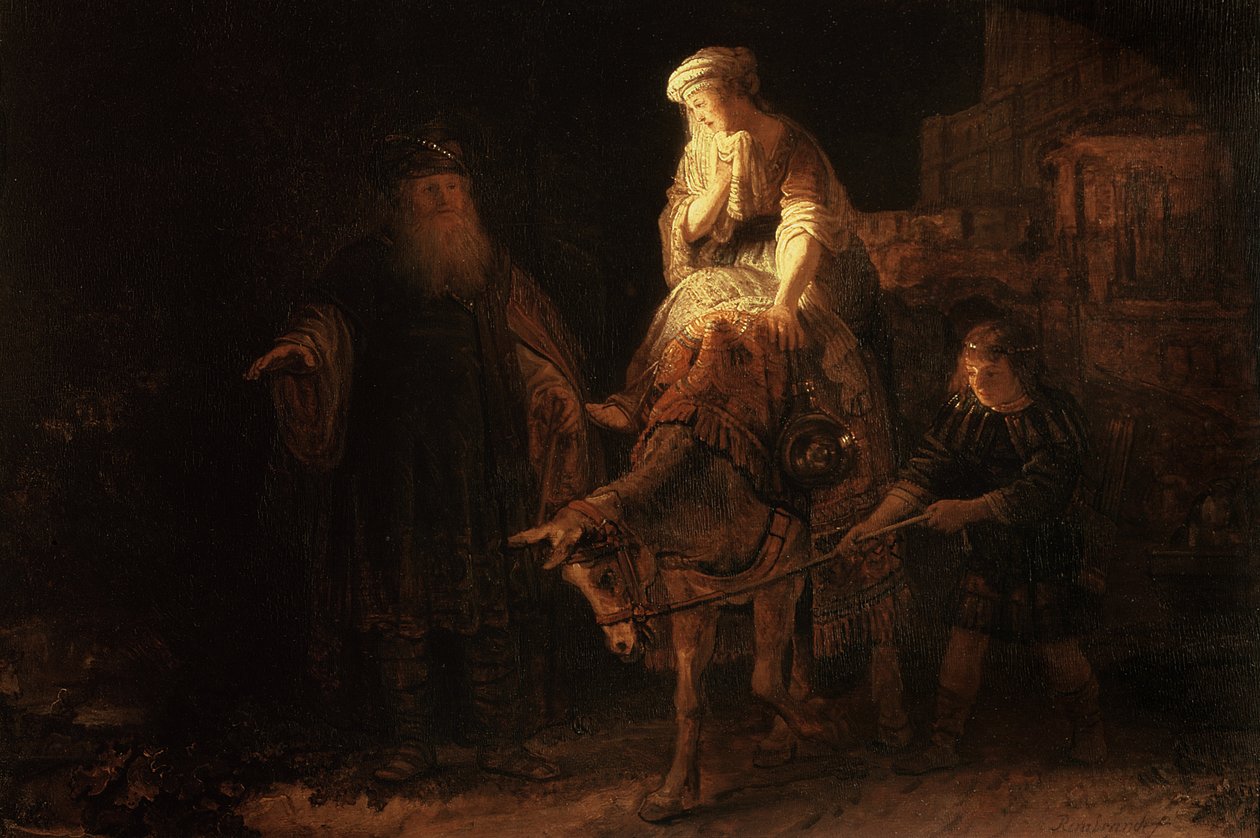 Die Abreise der Schunamitin von Rembrandt van Rijn