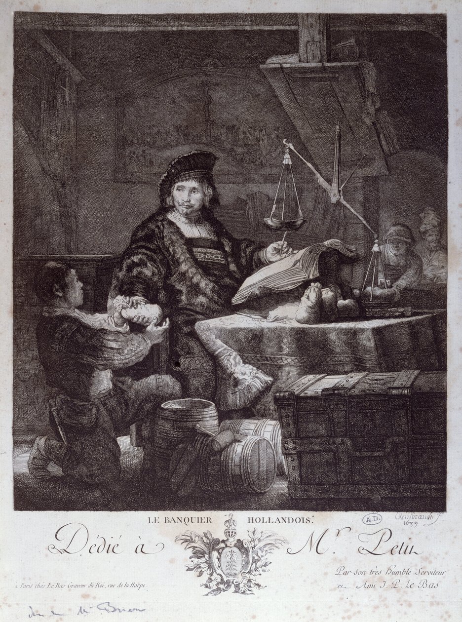 Der niederländische Banker, 1639 von Rembrandt van Rijn