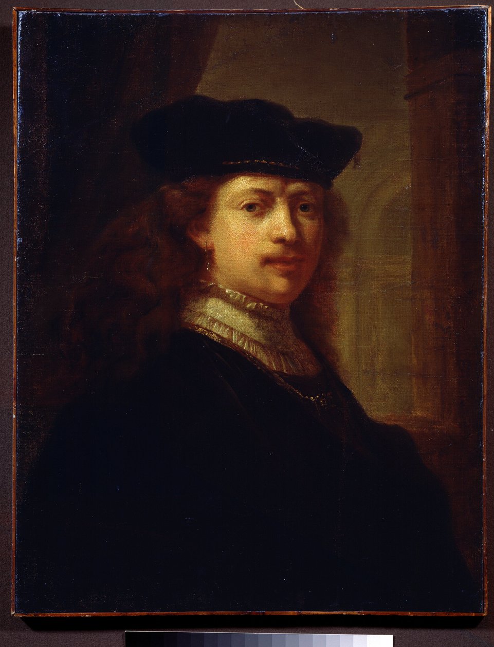 Porträt des Malers Harmenszoon van Rijn genannt Rembrandt von Rembrandt Harmensz. van Rijn (circle of)