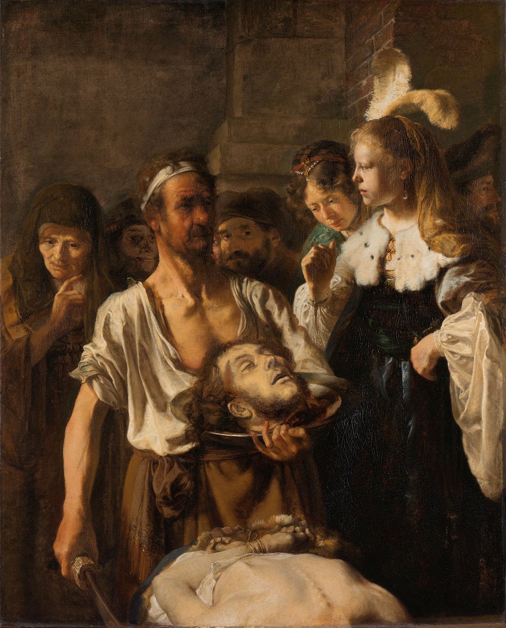 Salome erhält den Kopf von Johannes dem Täufer von Rembrandt Harmensz. van Rijn (circle of)