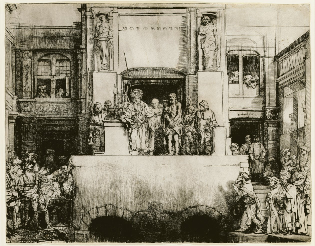 Christus dem Volk präsentiert von Rembrandt van Rijn