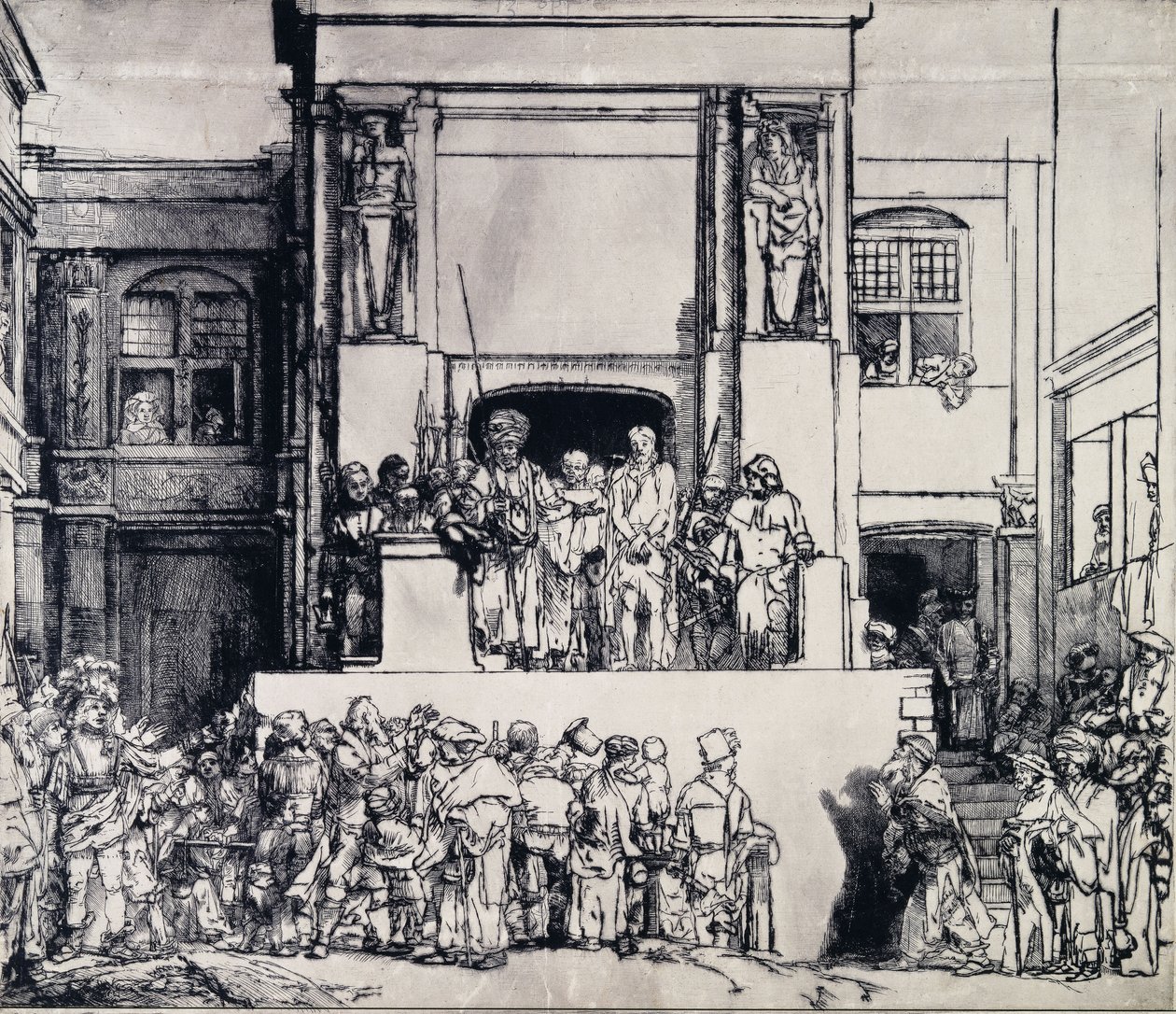 Christus dem Volk präsentiert, 1655 von Rembrandt van Rijn