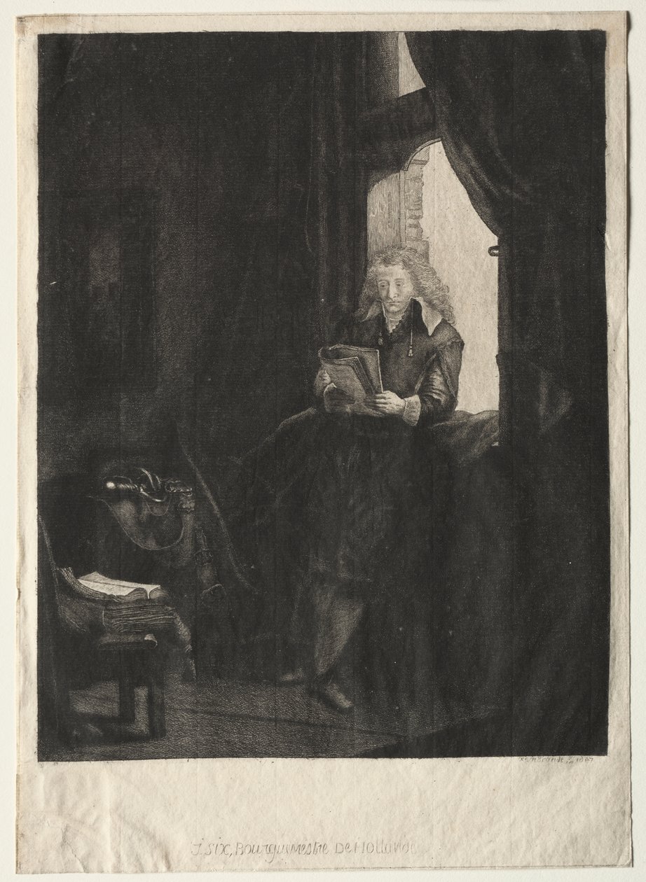 Porträt von Jan Six von Rembrandt Harmensz. van Rijn