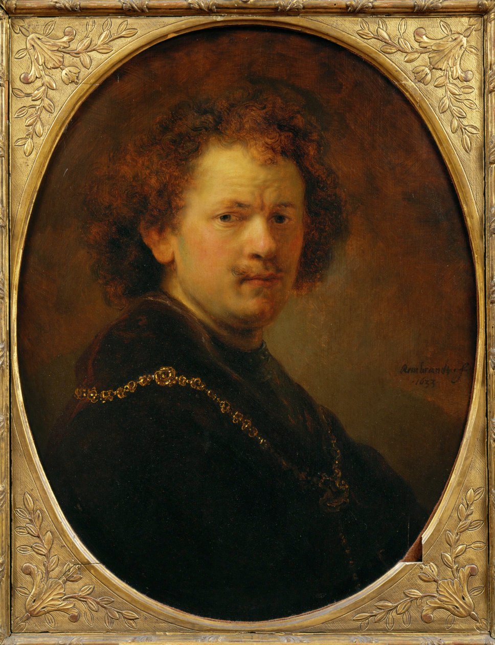 Selbstporträt mit nacktem Kopf von Rembrandt Harmensz. van Rijn