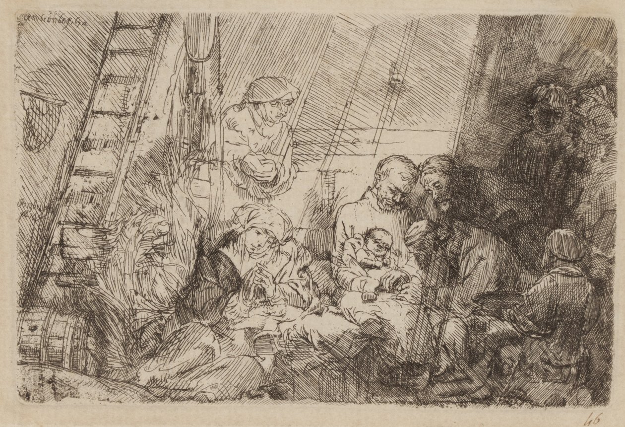 Die Beschneidung im Stall von Rembrandt van Rijn