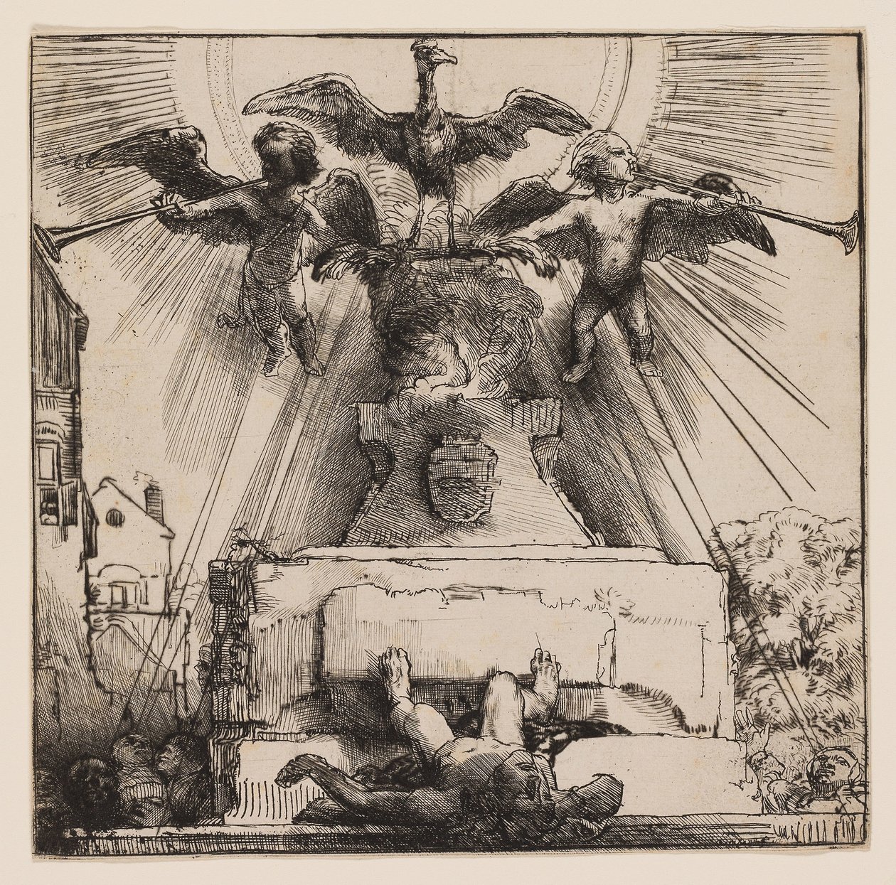 Der Phönix oder Die gestürzte Statue von Rembrandt Harmensz. van Rijn
