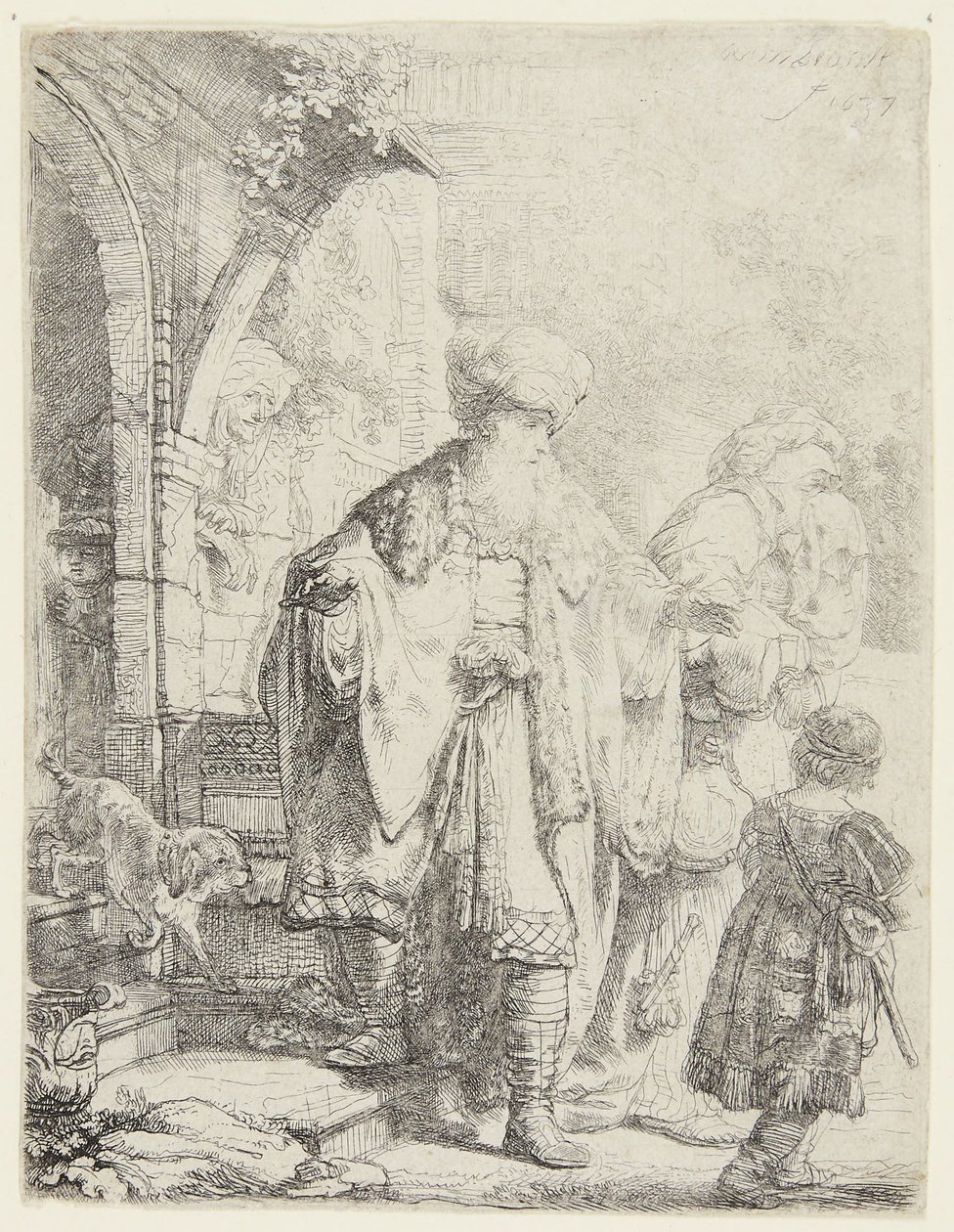 Abraham vertreibt Hagar und Ismael von Rembrandt van Rijn