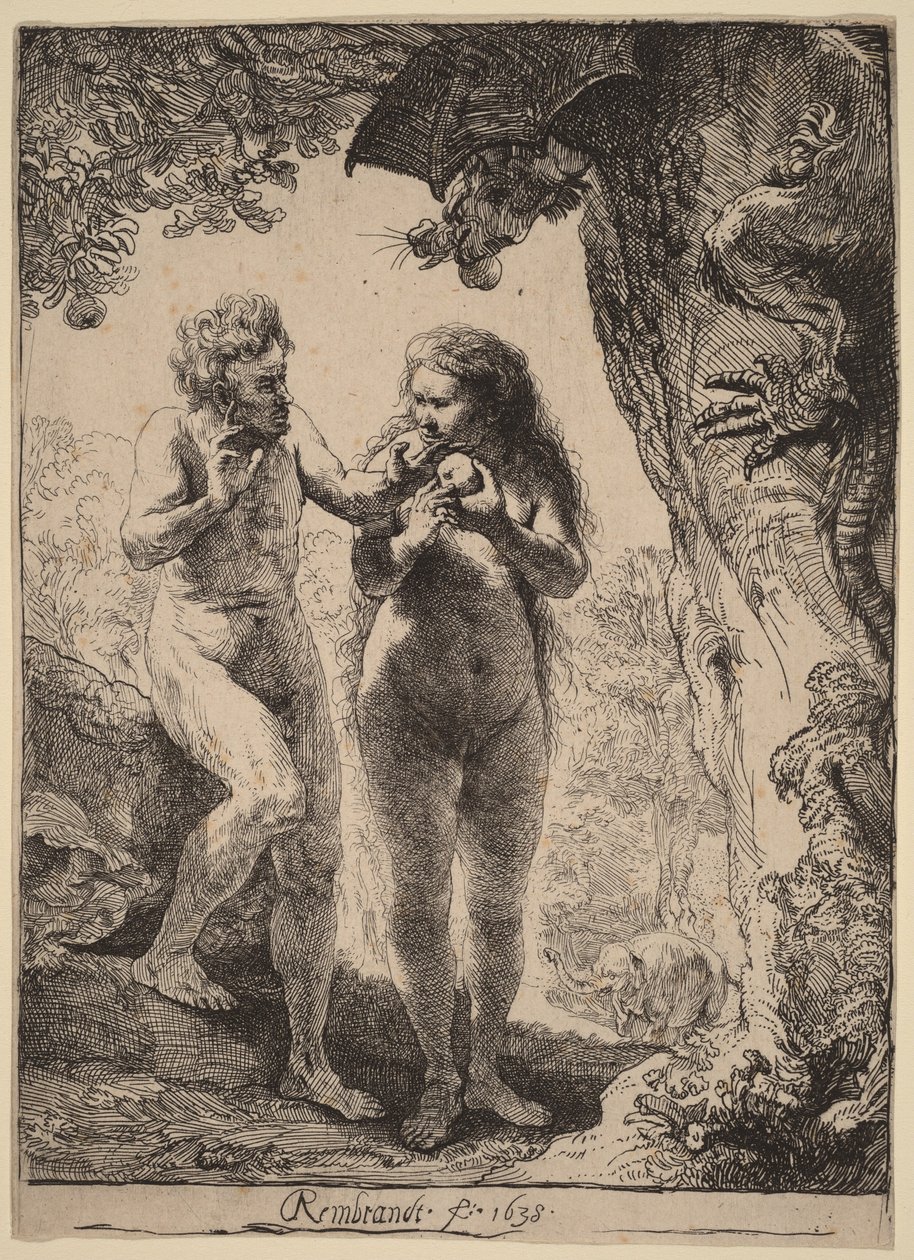 Adam und Eva von Rembrandt van Rijn