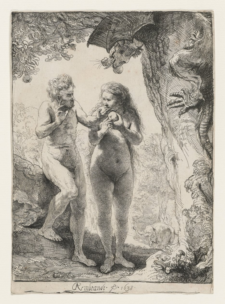 Adam und Eva, 1638 von Rembrandt van Rijn