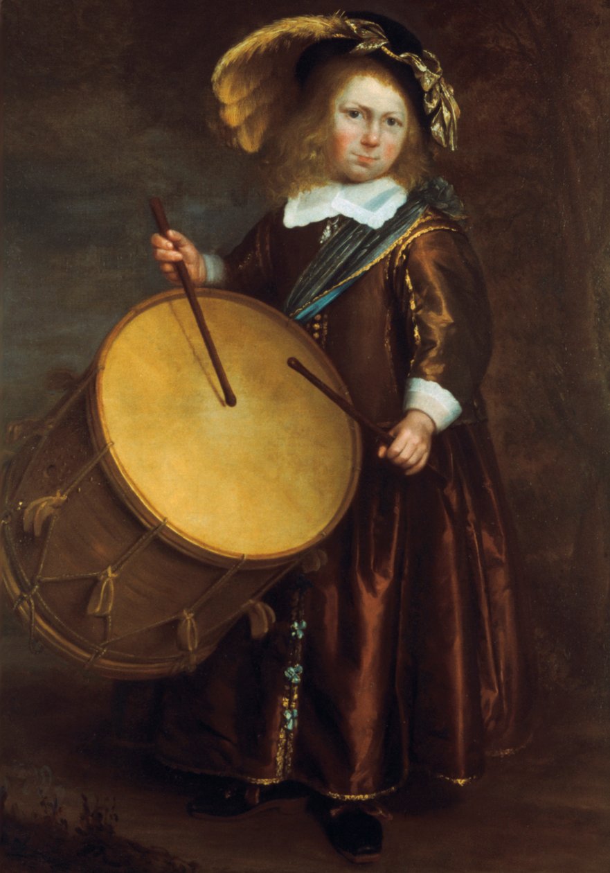 Junge mit Trommel, 17. Jahrhundert von Rembrandt van Rijn