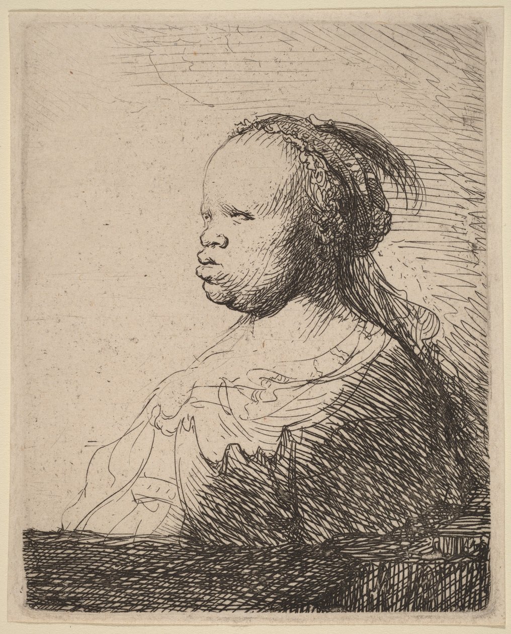 Büste einer afrikanischen Frau von Rembrandt van Rijn