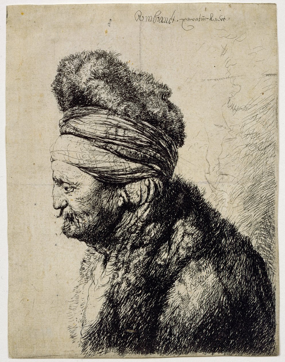 Der zweite orientalische Kopf von Rembrandt van Rijn