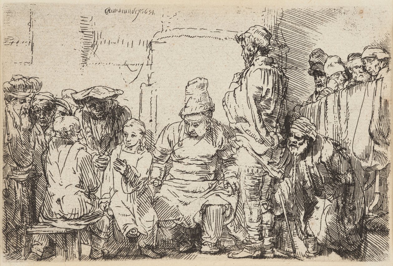Christus im Streit mit den Gelehrten von Rembrandt van Rijn