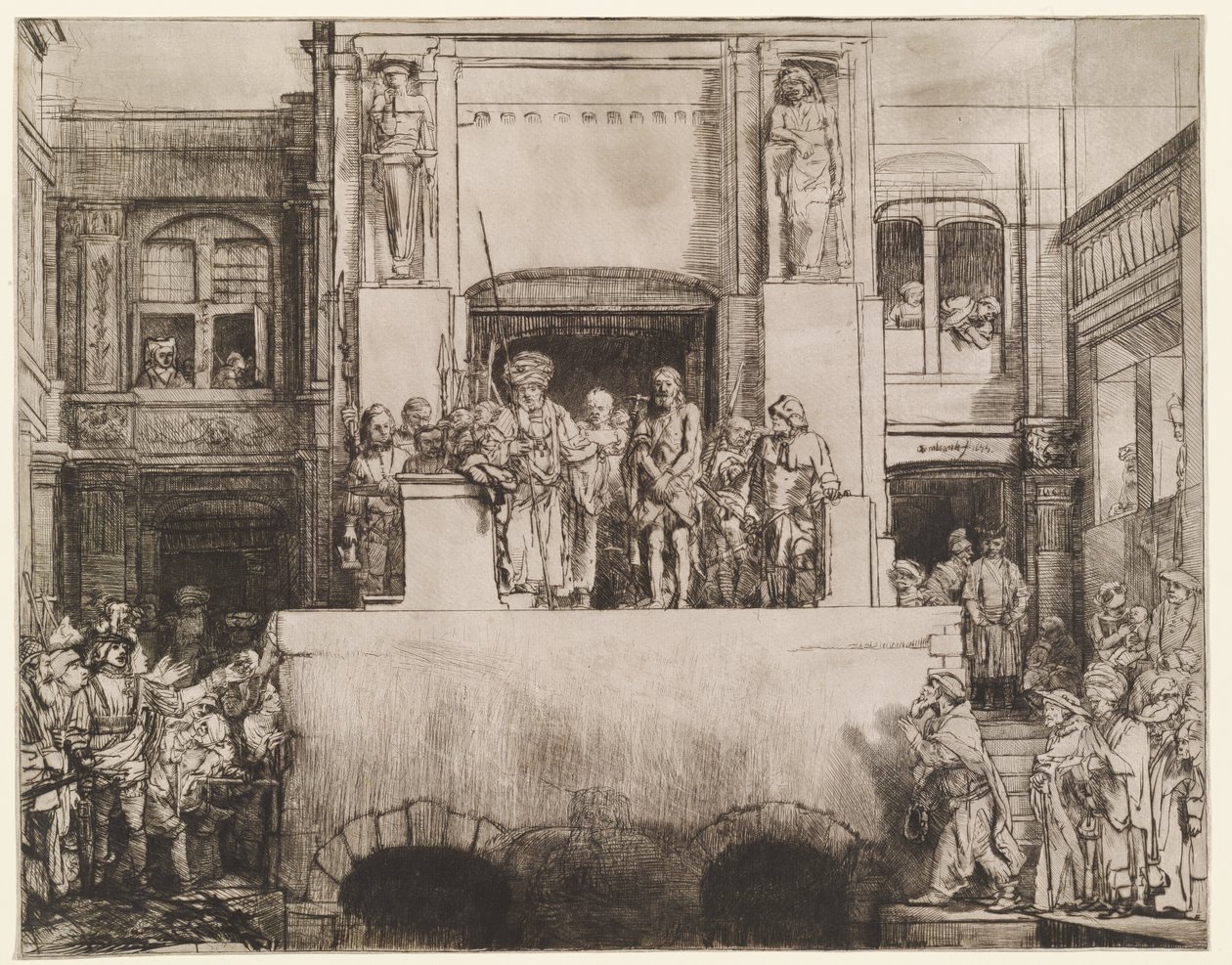 Christus wird dem Volk präsentiert (Ecce Homo) von Rembrandt van Rijn