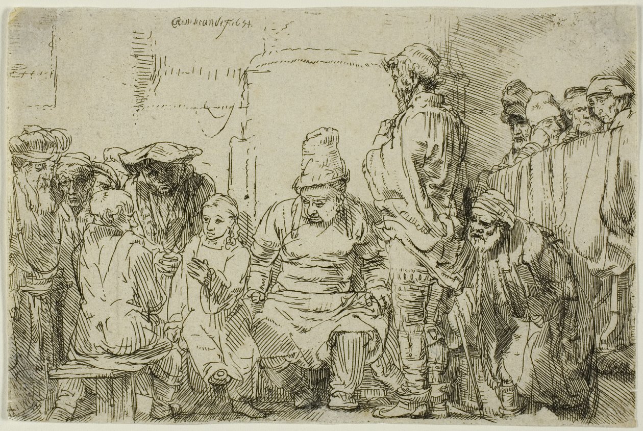 Christus sitzt und disputiert mit den Doktoren von Rembrandt van Rijn