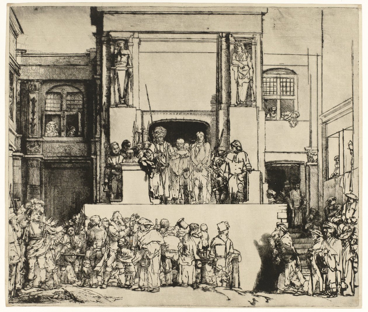 Christus dem Volk gezeigt (Ecce Homo) von Rembrandt van Rijn