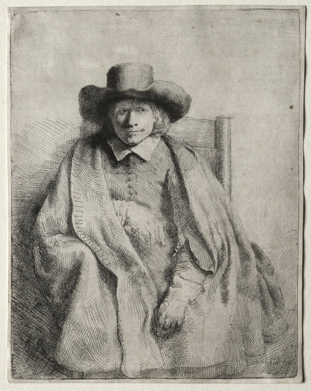 Clement de Jonghe, Druckverkäufer, 1651 von Rembrandt van Rijn