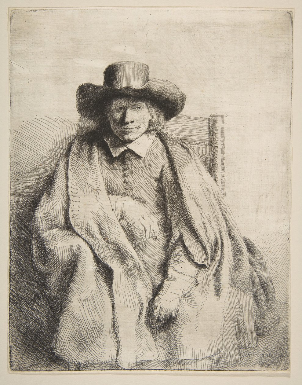 Clement de Jonghe, Druckverkäufer, 1651 von Rembrandt van Rijn