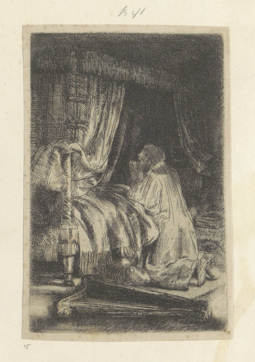 David im Gebet von Rembrandt van Rijn